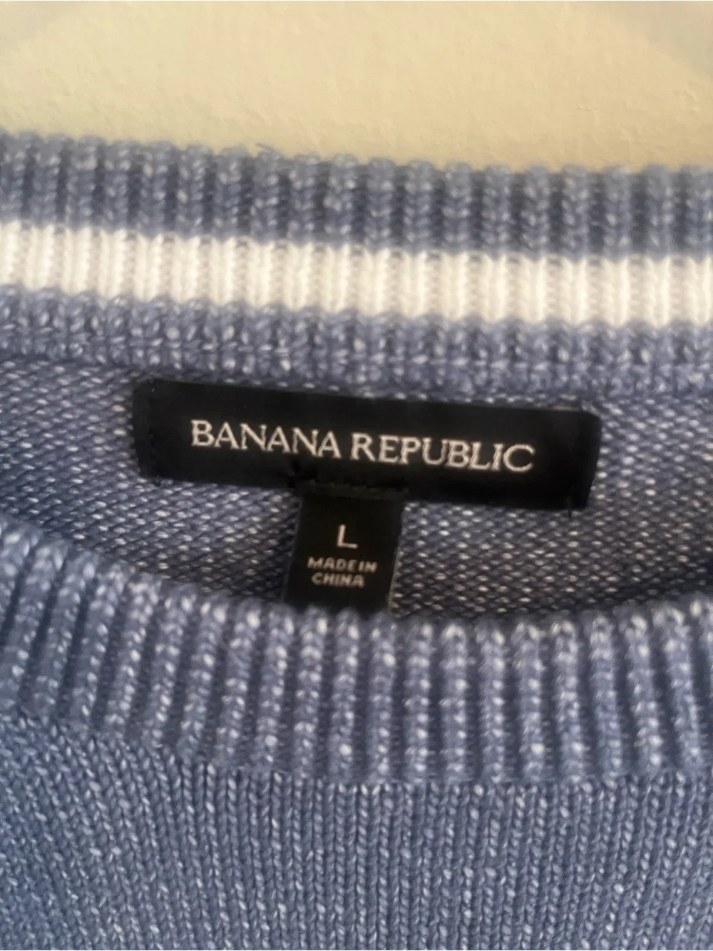 Banana Republic Men's Crewneck Sweater - Slate Blue